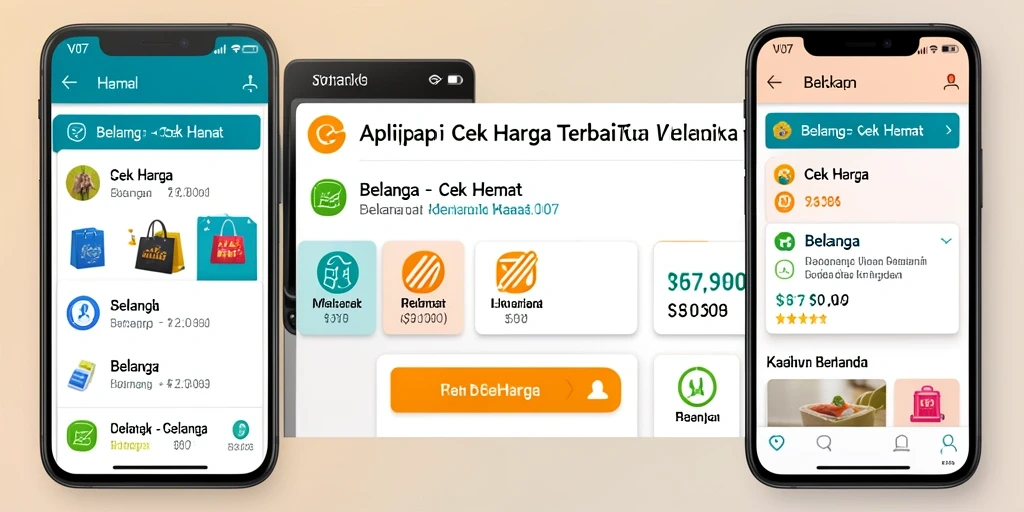 Tampilan antarmuka V07 yang memudahkan penggunaan untuk cek harga.