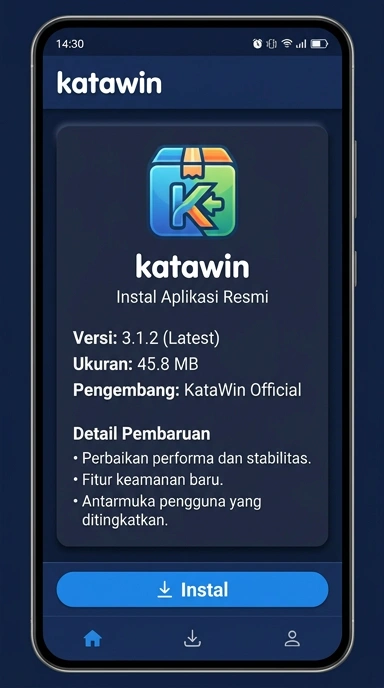 Tampilan halaman APK katawin